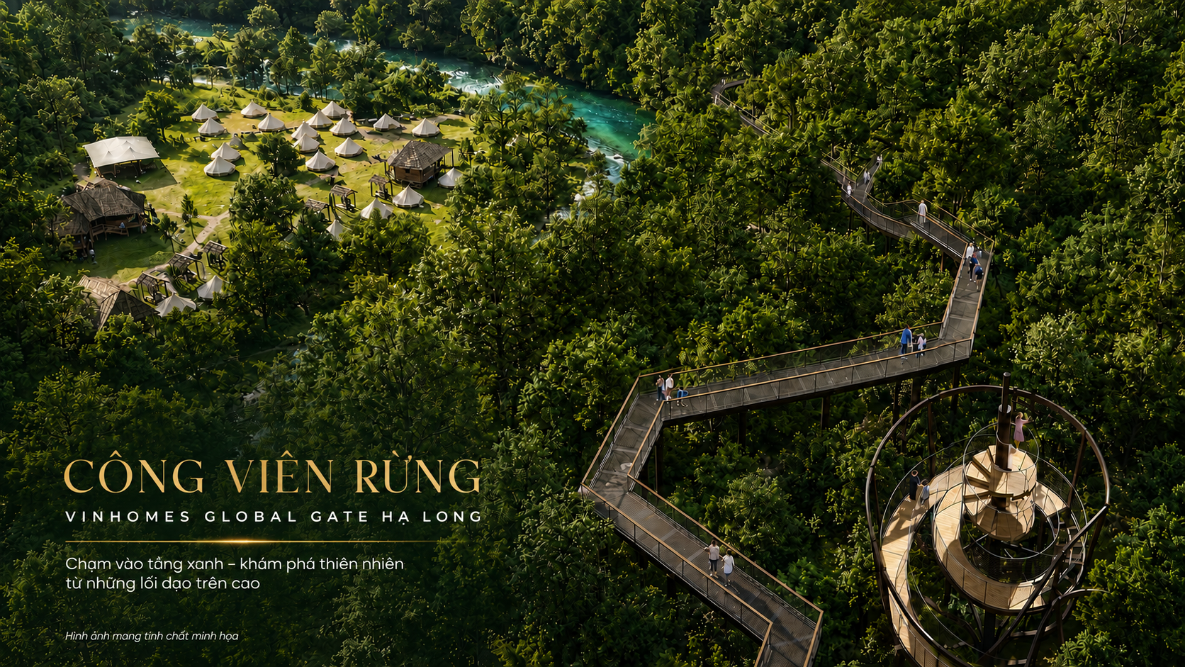 Công viên rừng Globe Hạ Long 662 ha – Lá phổi xanh của Vinhomes Global Gate Hạ Long