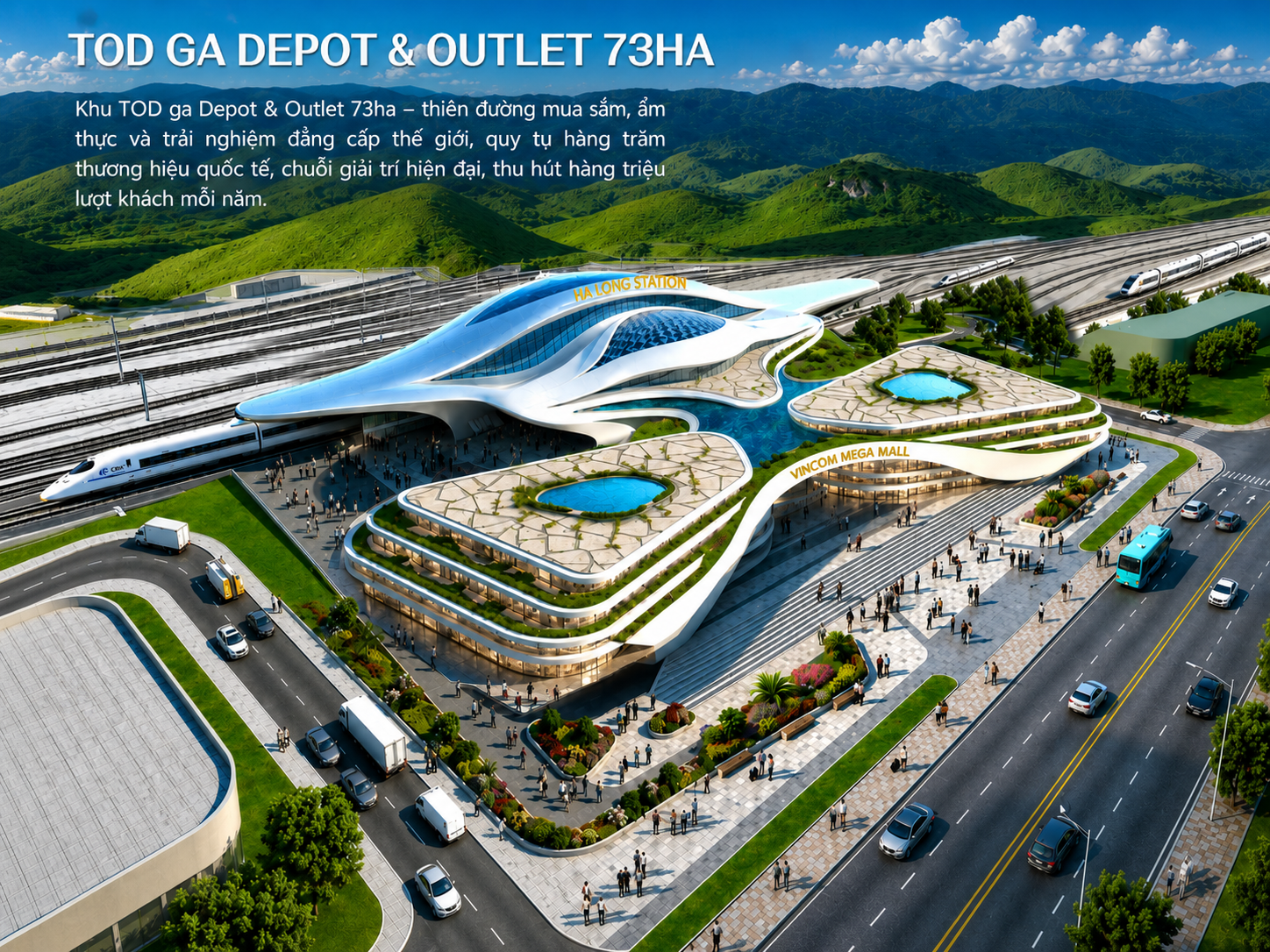TOD Ga Depot & Outlet 73ha – động lực thương mại mới của Vinhomes Global Gate Hạ Long