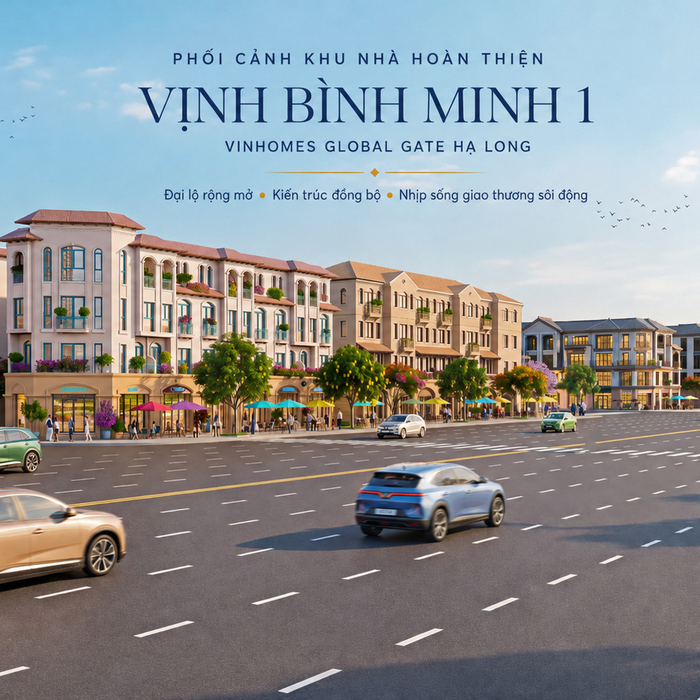 Vịnh Bình Minh 1 khi hoàn thiện: Diện mạo khu phố hiện đại bên Vịnh Hạ Long